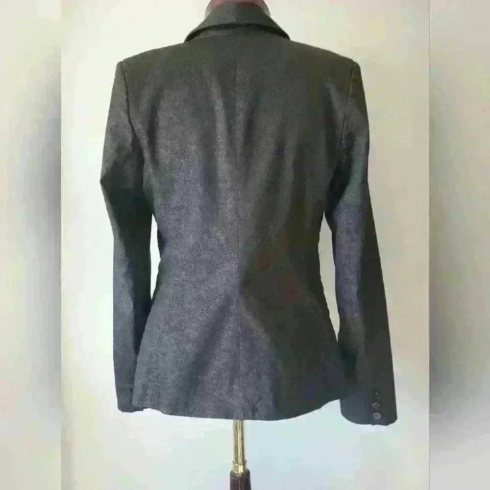 Guess black silver sparkle blazer size 10 - Picture 6 of 11